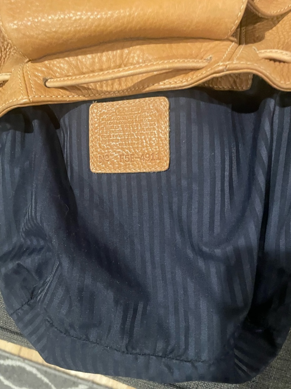 Vintage, Made in Italy, Coach Sonoma small backpack in pebbled leather. #4911. - Picture 6 of 16